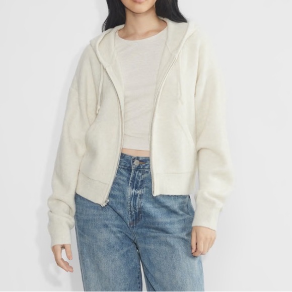 Aritzia TNA color Heather Birch Peyton Zip Hoodie - Picture 7 of 7